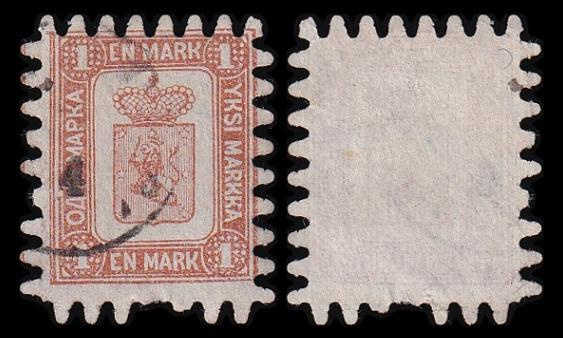 10_IIIa o Isohampainen 1 mk (1866)