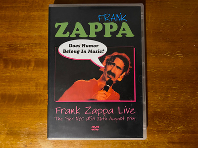 Frank Zappa Live The Pier Nyc USA 26th August 1984 DVD