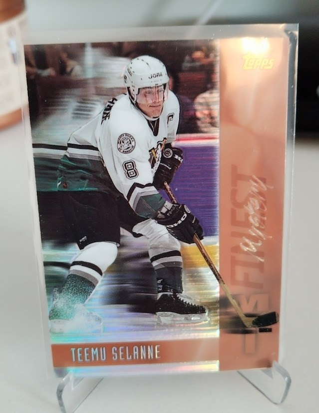 1998-99 Topps Teemu Selänne Mystery Finest Bronze REFRACTOR!