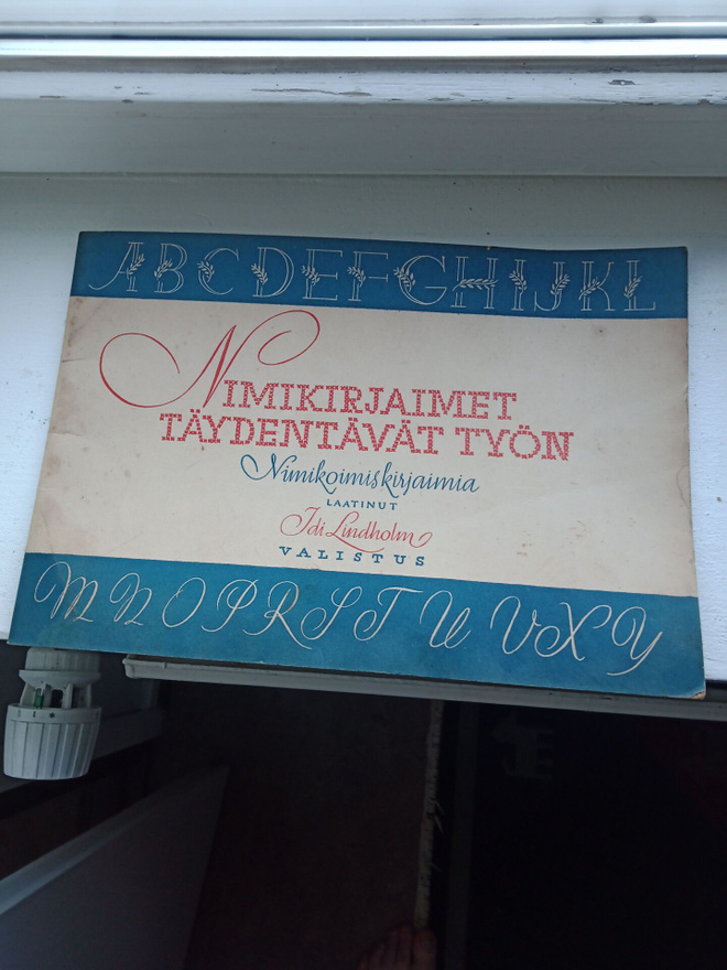 Nimikirjaimet täydentävät työn -kirja, Ida Lindholm 1948