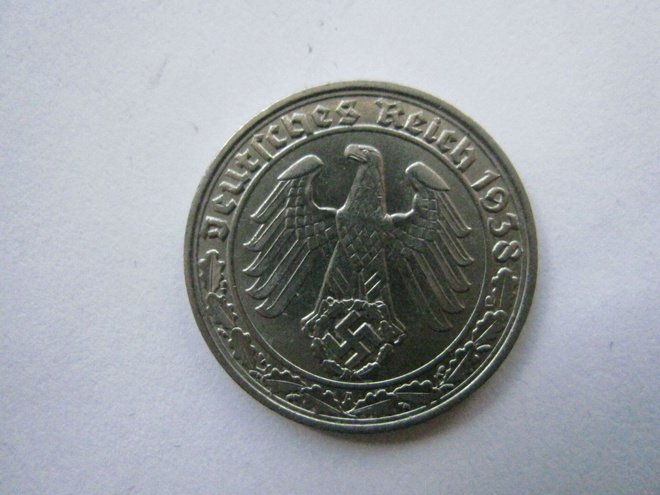Natsi-Saksa 50 reichspfennig 1938