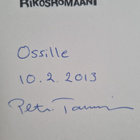 Petri Tamminen : Rikosromaani (signeerattu, tekijän omiste) - pikkukuva 3