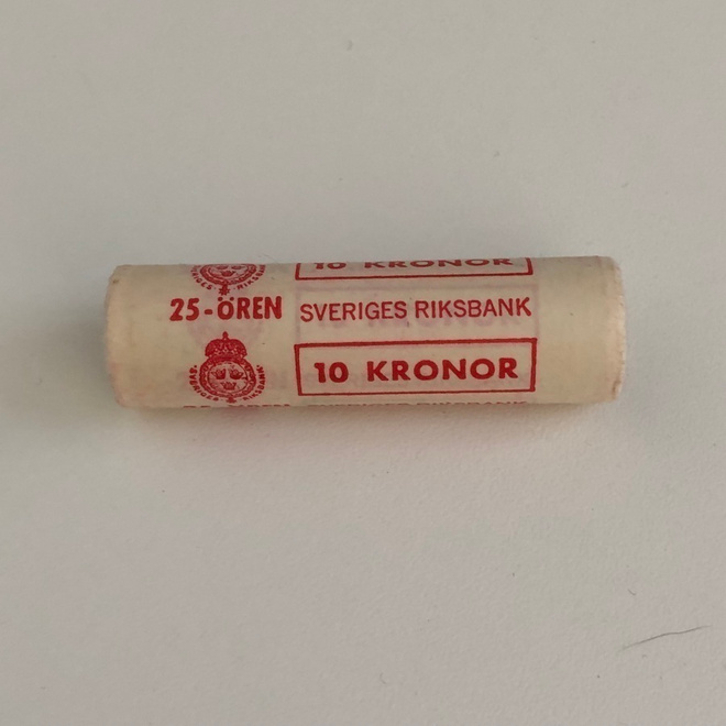 Ruotsi 25 Ören 1980 kolikkorulla