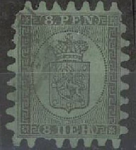 1866 8p B leimattu puutteita