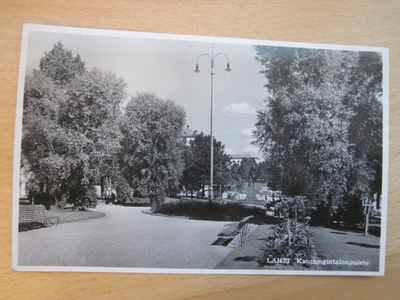 VANHA Postikortti Lahti 1950-l Alkup. Mallikappale