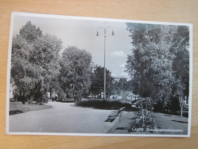 VANHA Postikortti Lahti 1950-l Alkup. Mallikappale