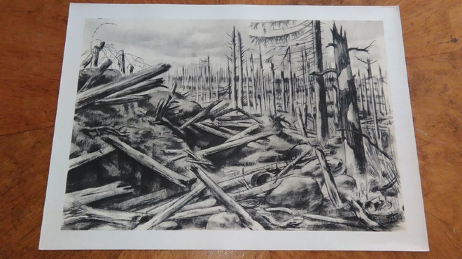 Jatkosota Taistelukenttä Sotapiirros Lindeberg 1942