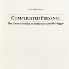 Jussi Backman: Complicated Presence - pikkukuva 1