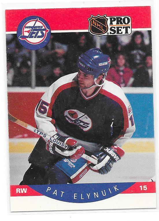 1990-91 ProSet #327 Pat Elynuik Winnipeg Jets
