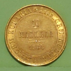 Suomi 10 mk 1904 kulta raha. Keräilyharvinaisuus. - pikkukuva 1