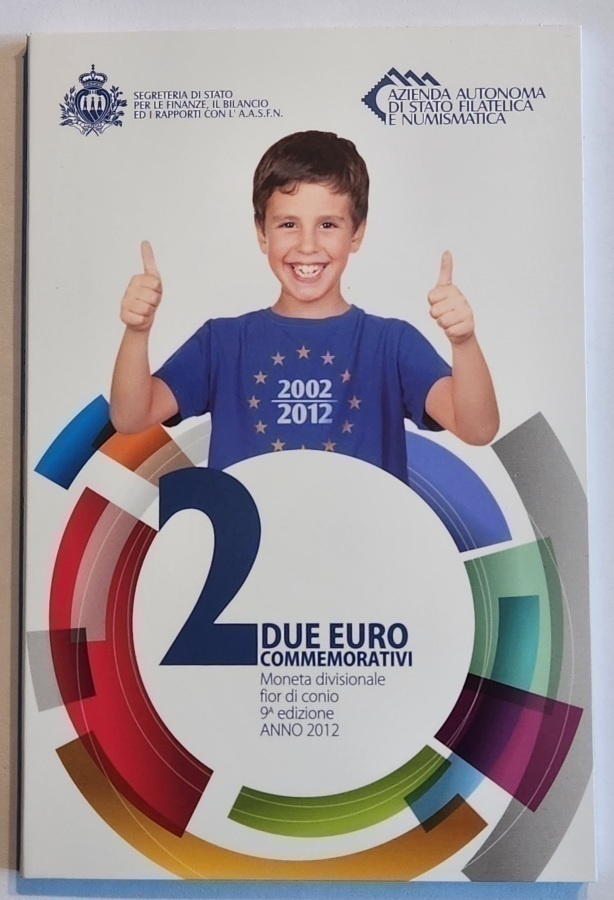 SAN MARINO 2 € 2012 Euro 10 vuotta