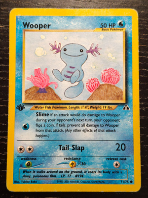Wooper 71/75 First Edition Non-holo