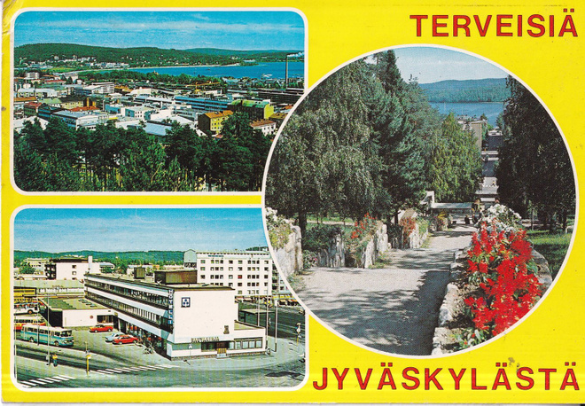Jyväskylä. sommitelmakortti, e285