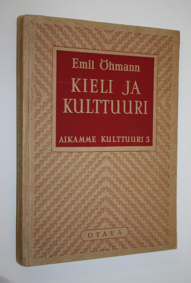 Emil Öhmann : Kieli ja kulttuuri : kielitieteen peruskysy...