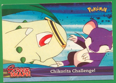 Pokémon 2001 Topps Chikorita Challenge!