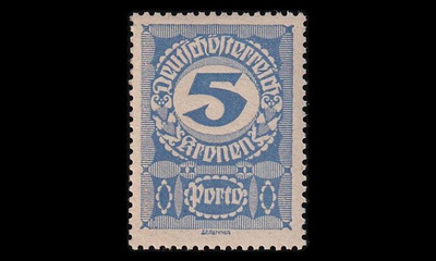 Itävalta P_89y ** Porto 5 Kr harm.pap (1920)