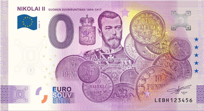 *0-EURO*2020*NIKOLAI II*SUOMEN SUURIRUHTINAS 1894-1917*