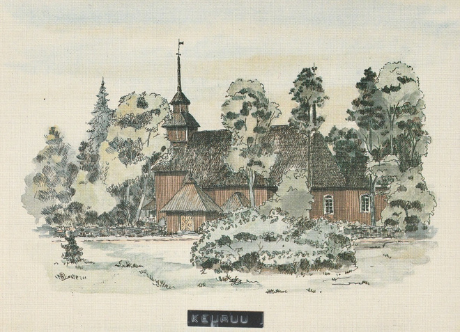 KIRKKOKORTTI - KEURUUN VANHA KIRKKO - 12