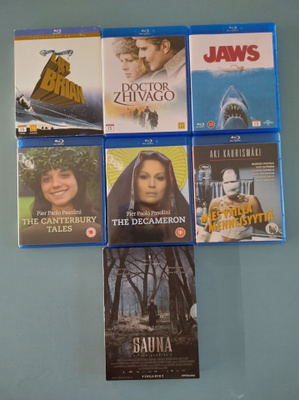 6x bluray ja 1 dvd