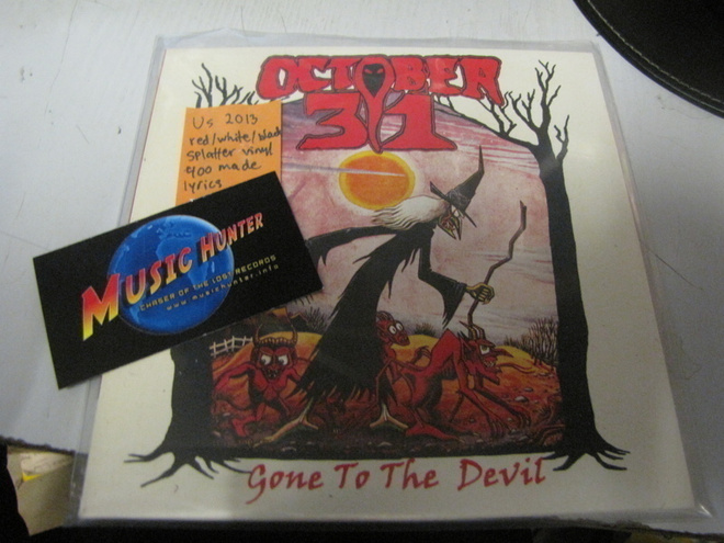 OCTOBER 31-GONE TO THE DEVIL 7'' US 2013 PAINOS UUSI