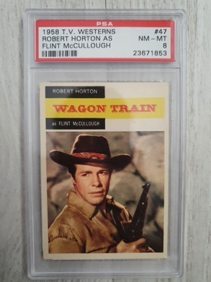 1958 Robert Horton as Flint McCullough PSA 8
