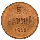5 Penniä 1915, leimakiilto - pikkukuva 1