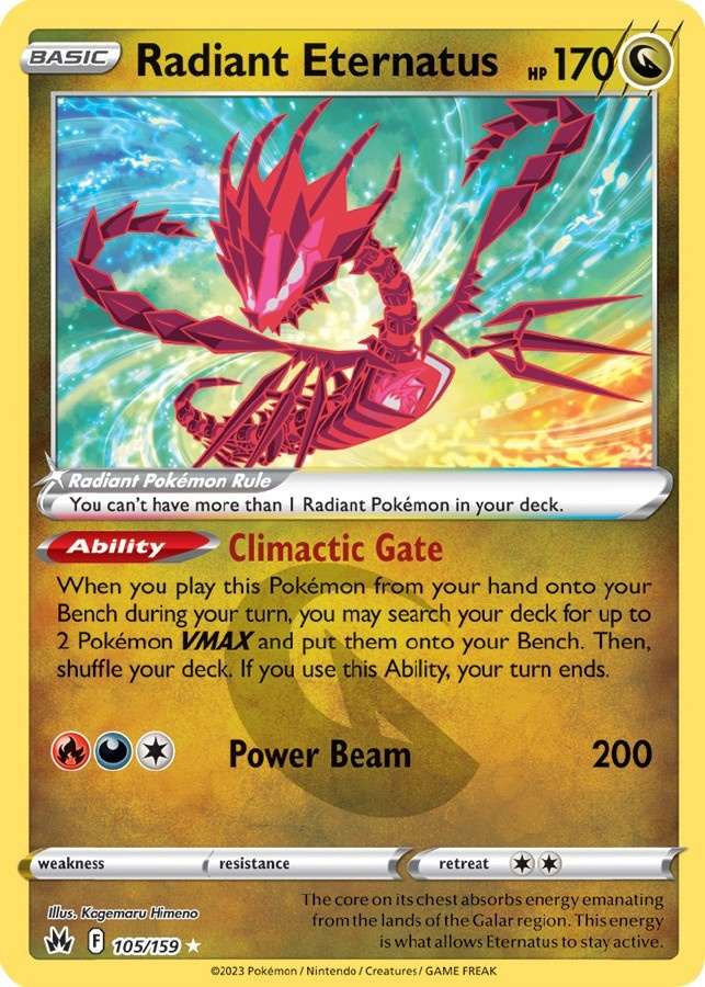 Radiant Eternatus 105/159 - Crown Zenith - NM/M