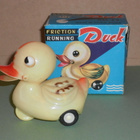 ANKKA - LELU  60-luvulta  Friction running duck - pikkukuva 1