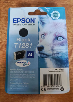 Epson T1281 Black *UUSI