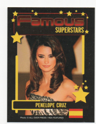 Famous SUPERSTARS n:o 009 PENELOPE CRUZ