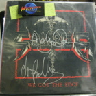 SAVAGE - WE GOT THE EDGE EX/EX LP+ 2 X NIMIKIRJOITUKSET - pikkukuva 1