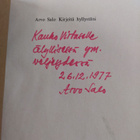 Arvo Salo : Kirjeitä hyllystäni (tekijän signeeraama saat... - pikkukuva 4