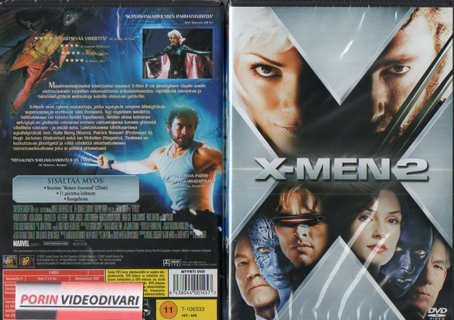X-Men 2	(53 717)	UUSI	-FI-	DVD	suomik.		patrick stewart	2003