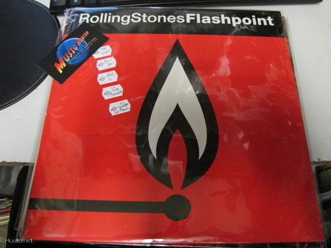 ROLLING STONES - FLASHPOINT LP '91 PAINOS HOLLANTI M-/EX+
