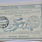 VANHA Vastauskuponki Coupon-Reponse Saksa 25 pf 1913 - pikkukuva 1