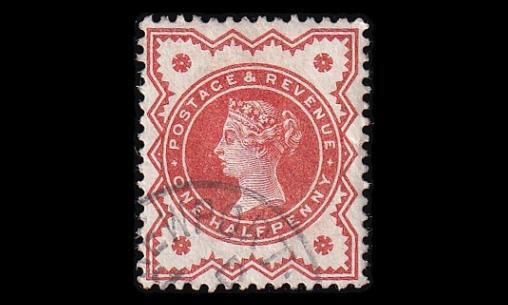 Iso-Britannia 86 o Victoria ½ P (1887)