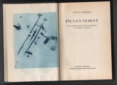 Harmaja, Tapani: Pilven veikot, WSOY 1938, sid.,1.p., K3 ++