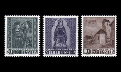 Liechtenstein 374-6 ** Joulu (1958)