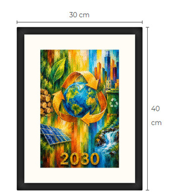 Uusi SDG Kestävä kehitys 2030 art print taulu 30 cm x 40 cm