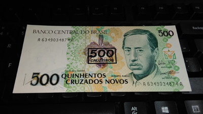 Brasilia Brazil 500 cruzeiros 1990 P226b UNC