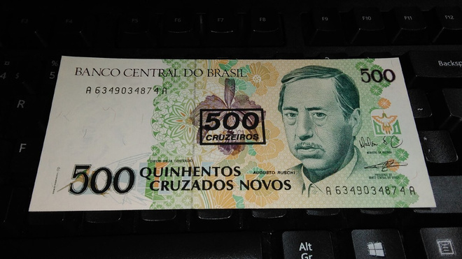 Brasilia Brazil 500 cruzeiros 1990 P226b UNC