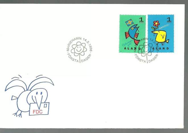 ÅLAND EPK FDC 1/1996: Terveisiä sarja