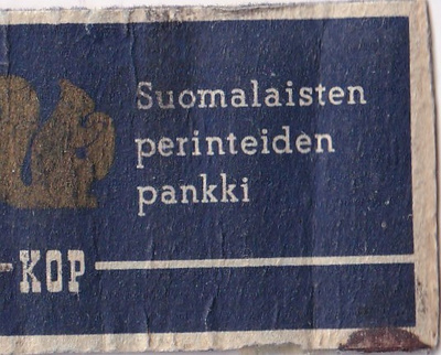 KOP , Suomalainen Perinteiden pankki   b569