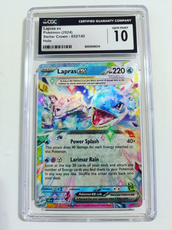 Lapras ex - Stellar Crown 032/142 Holo CGC 10