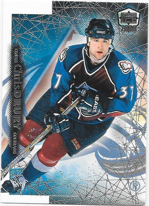 1999-00 Pacific Dynagon Ice #55 Chris Drury Colorado Avs
