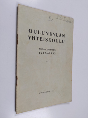 Oulunkylän yhteiskoulu lukuvuosi 1932-1933