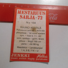 K 6 Jenkki Mestaruus sarja -72 # 104 Rauno Kestilä Lahti-69 - pikkukuva 2