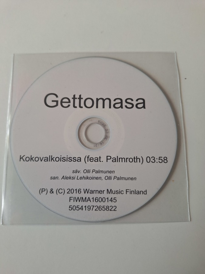 Gettomasa feat. Palmroth-Kokovalkoisissa CDR PROMO