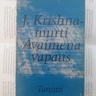 J. Krishnamurti - Avaimena vapaus (sid.) - pikkukuva 1