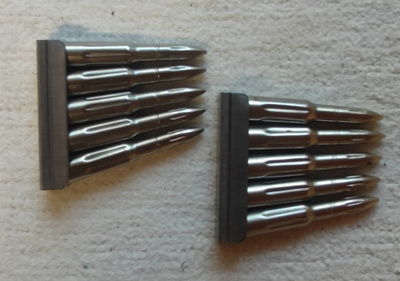 Latausharjoitus patruunat 7.62x54R